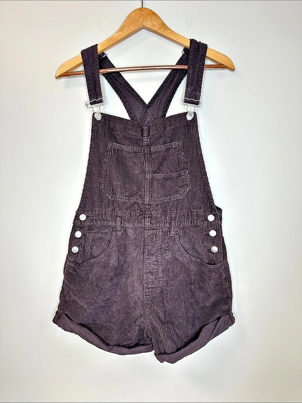 We The Free Corduroy Overall Romper in Brown Size Small